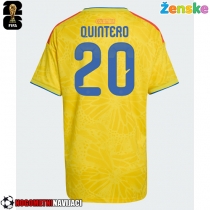 Ženske Nogometnih dresov Kolumbija Juan Fernando Quintero #20 Domači SP 2026 Kratki rokavi